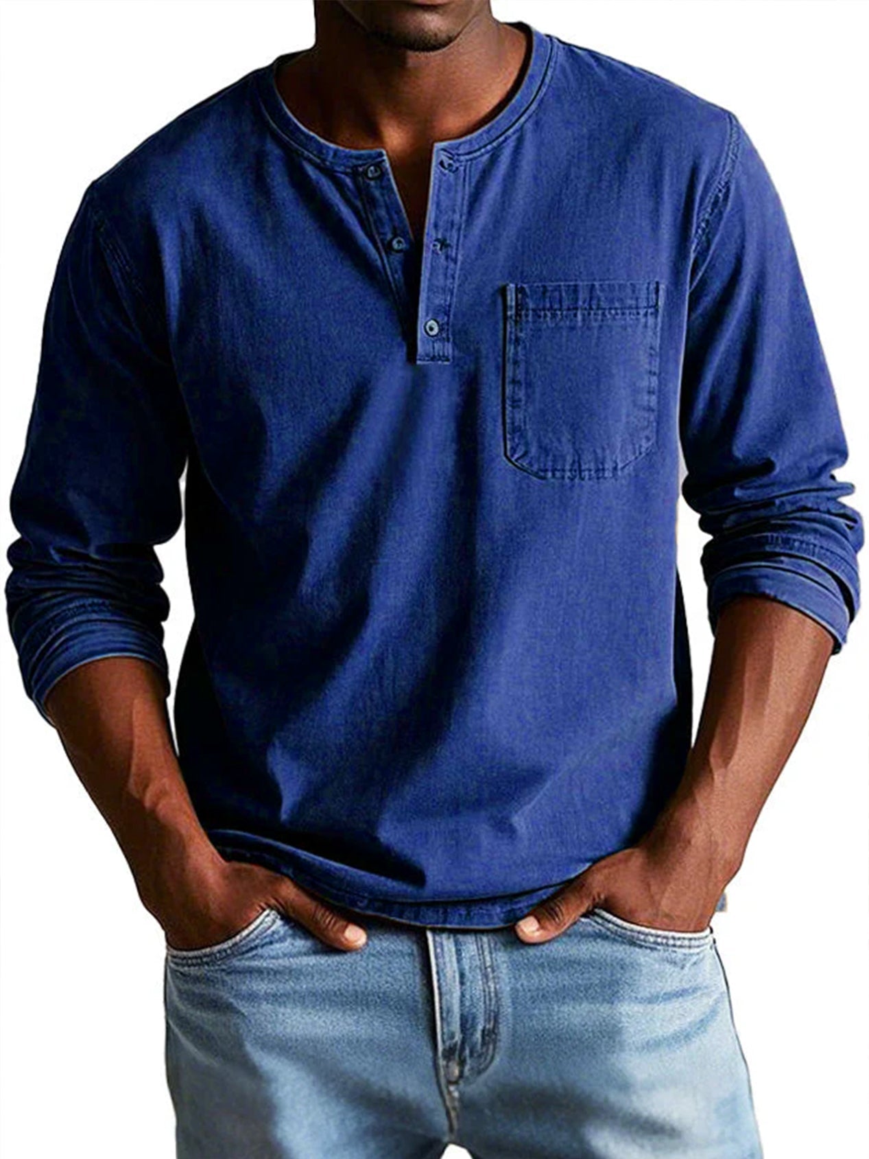 THAYER™ | MEN’S LONG-SLEEVE VINTAGE SHIRT