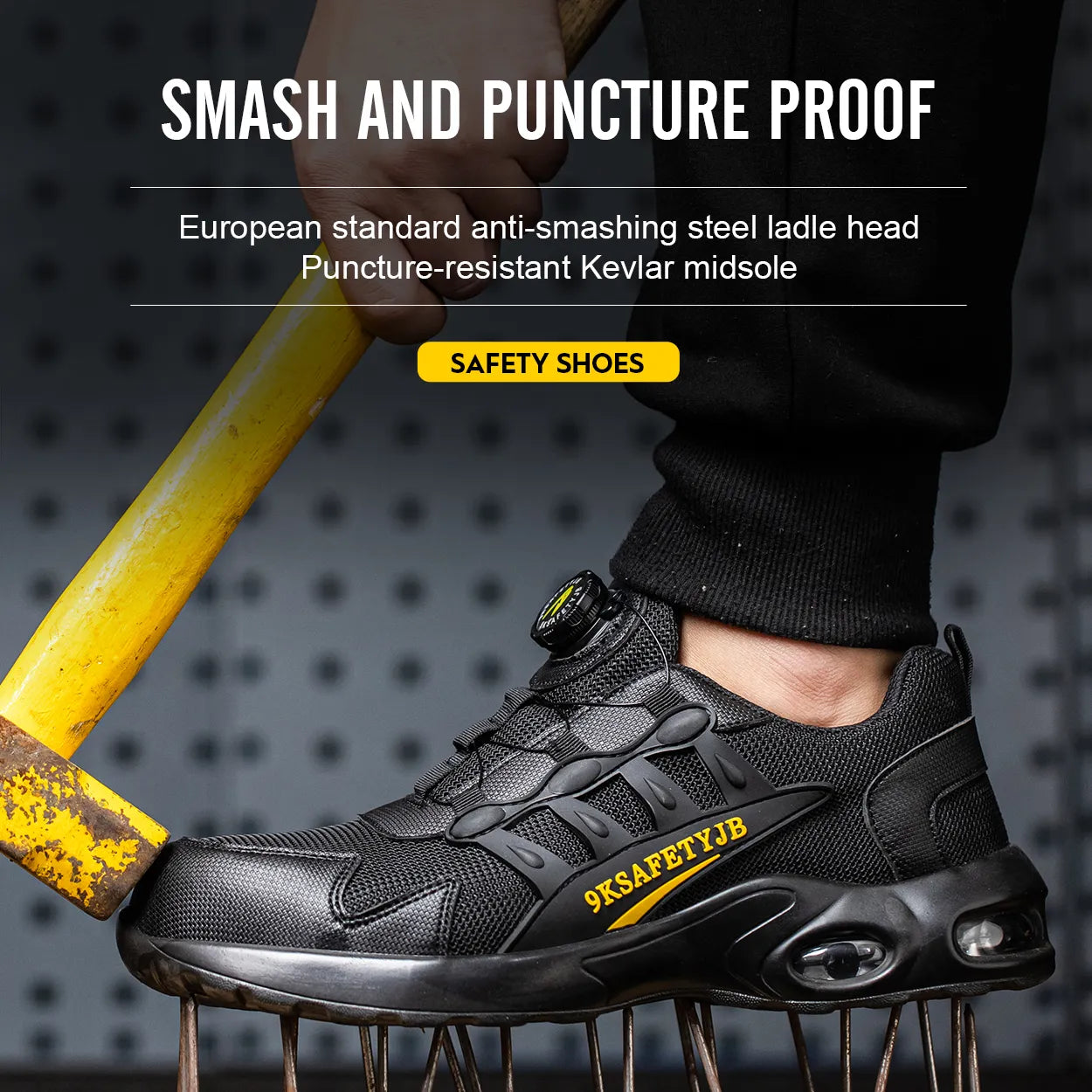 BORDEN™ QUALITY SAFETY SHOES – MAXIMUM PROTECTION & COMFORT