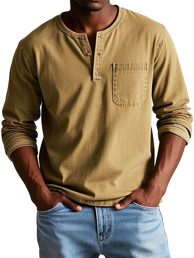THAYER™ | MEN’S LONG-SLEEVE VINTAGE SHIRT