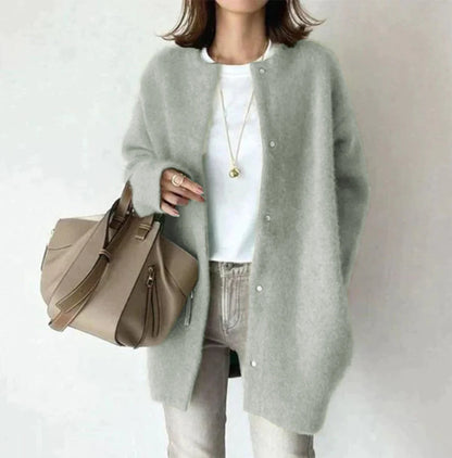 WHIT™ BUTTONED KNIT CARDIGAN WITH LONG SLEEVES