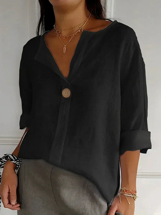 MILA™ CASUAL V-NECK BLOUSE