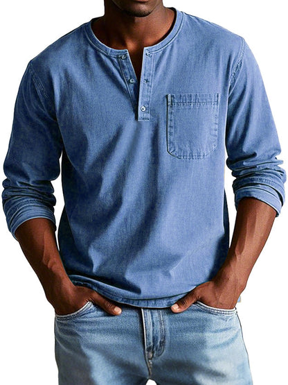 THAYER™ | MEN’S LONG-SLEEVE VINTAGE SHIRT