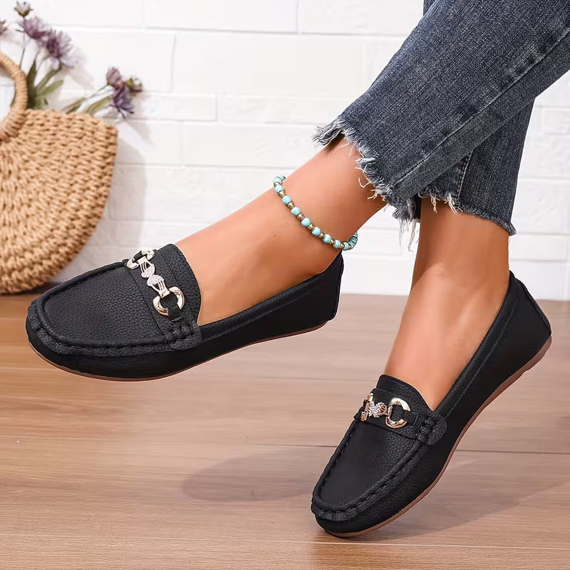 FLUTTER | RHINESTONE-DECOR BUTTERFLY LOAFERS