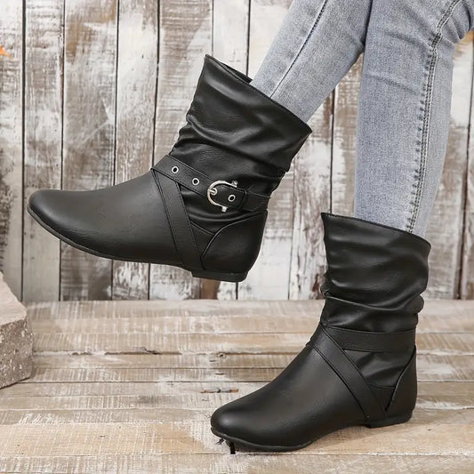 HAMILTON™ WATERPROOF ROUND TOE ORTHOPEDIC ANKLE BOOTS