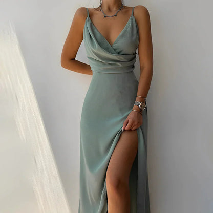 LUMINATE™ – LONG DRESS WITH SIDE SLIT