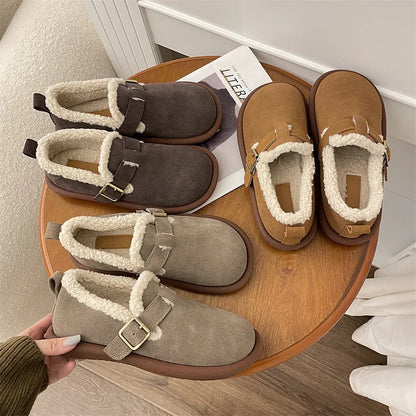 ALBERTA™ PLUSH ROUND TOE SLIP-ON ORTHOPEDIC SHOES