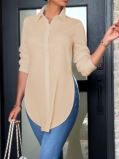 ZARA™ | SLIM FIT LONG SLEEVE BUTTON-UP SHIRT