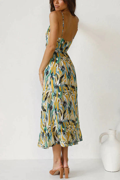 ESTELLEA™ – CHIC MID-LENGTH DRESS WITH ARTISTIC PATTERNS