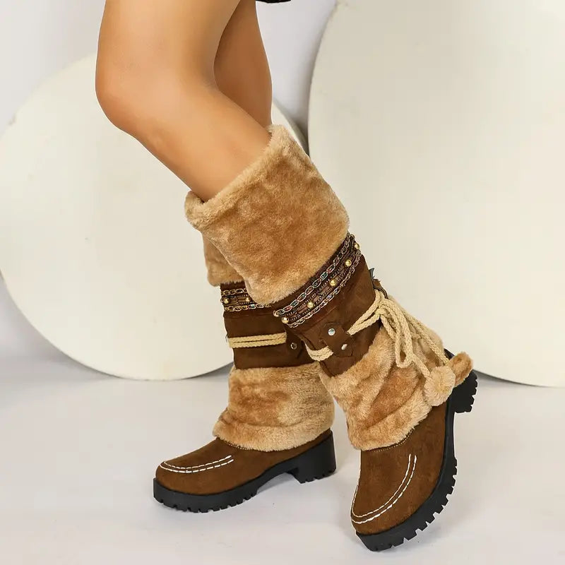 MISTASSINI™ WINTER BOOTS – WARM MID-CALF FLEECE