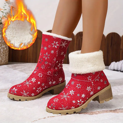 BRIERFIELD™ PLUSH LINED CHUNKY HEEL WINTER BOOTS