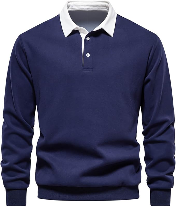 ATLAS™ LONG-SLEEVE BUTTON COLLAR PULLOVER