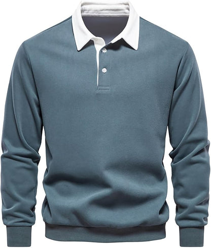 ATLAS™ LONG-SLEEVE BUTTON COLLAR PULLOVER