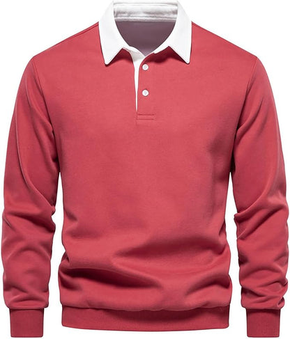 ATLAS™ LONG-SLEEVE BUTTON COLLAR PULLOVER