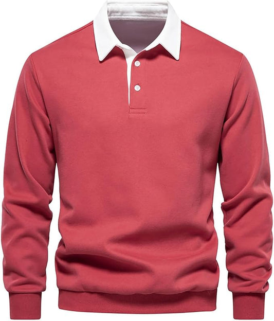 ATLAS™ LONG-SLEEVE BUTTON COLLAR PULLOVER