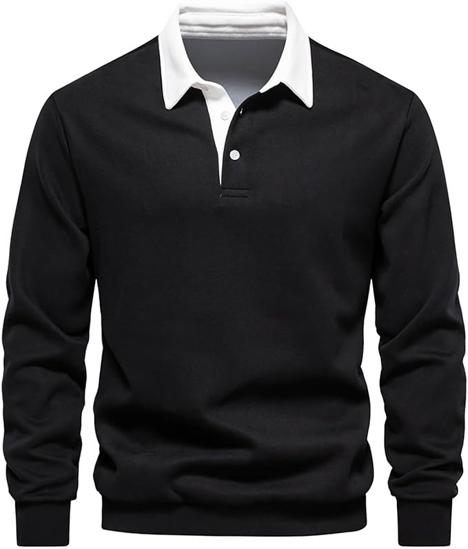 ATLAS™ LONG-SLEEVE BUTTON COLLAR PULLOVER