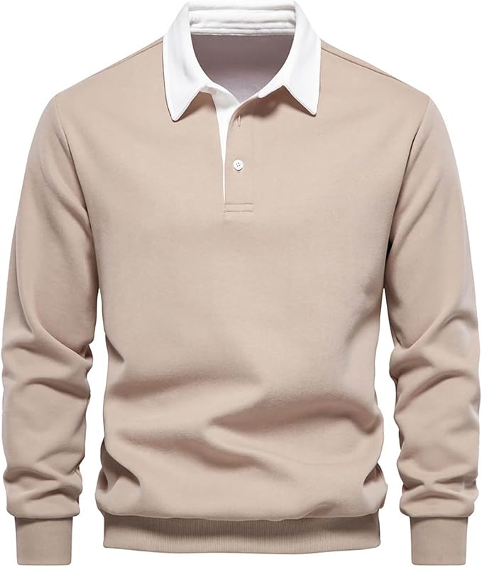 ATLAS™ LONG-SLEEVE BUTTON COLLAR PULLOVER