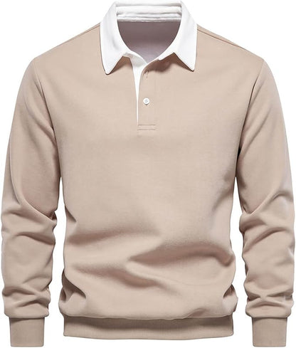 ATLAS™ LONG-SLEEVE BUTTON COLLAR PULLOVER