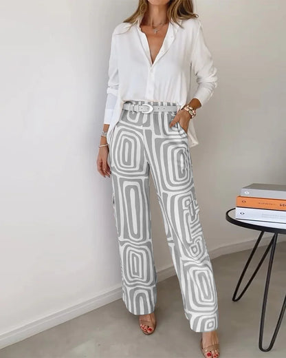 EMILIA™ | STYLISH PANTS SET + FREE BLOUSE & BELT