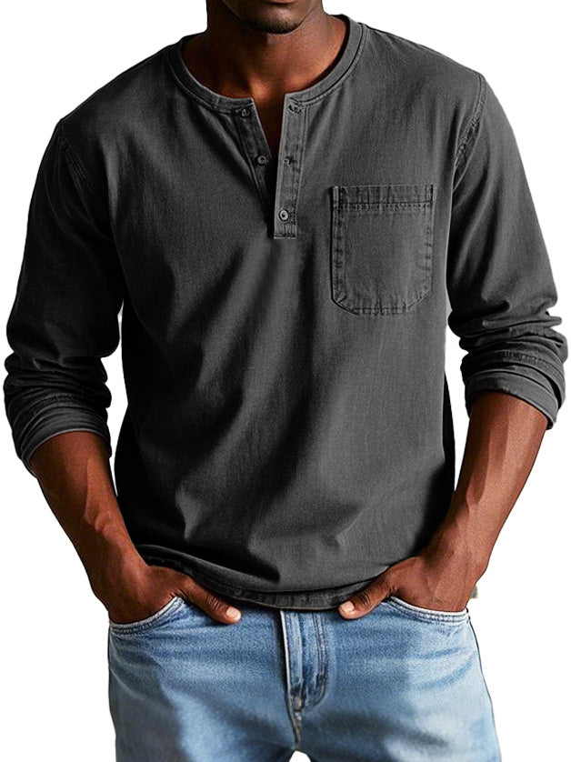 THAYER™ | MEN’S LONG-SLEEVE VINTAGE SHIRT