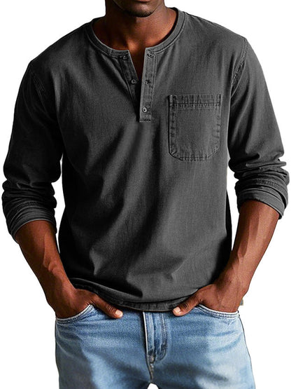 THAYER™ | MEN’S LONG-SLEEVE VINTAGE SHIRT