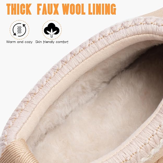 WOMEN'S PLATFORM SLIPPERS – COZY SUEDE ANKLE BOOTS WITH FLEECE LINING