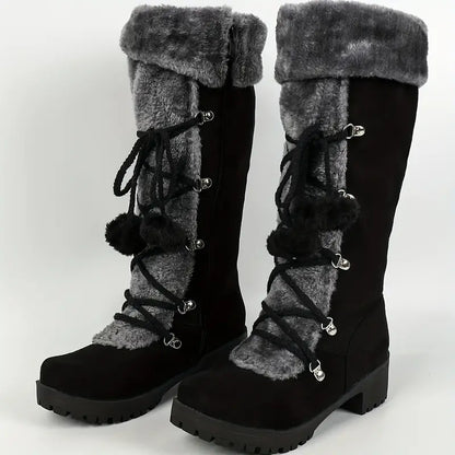 SNOWRIDGE™ WOMEN'S POM-POM MID CALF WINTER BOOTS