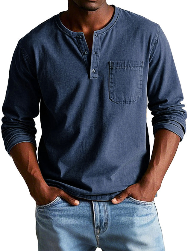 THAYER™ | MEN’S LONG-SLEEVE VINTAGE SHIRT