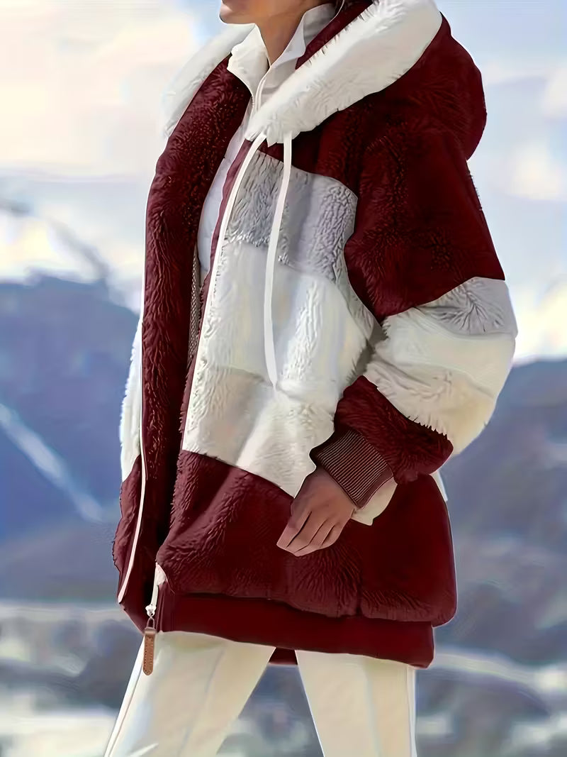 SIENNA™ WOMEN'S COZY FUR-TRIMMED HOODED JACKET