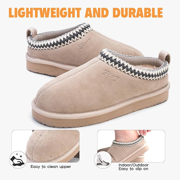 WOMEN'S PLATFORM SLIPPERS – COZY SUEDE ANKLE BOOTS WITH FLEECE LINING