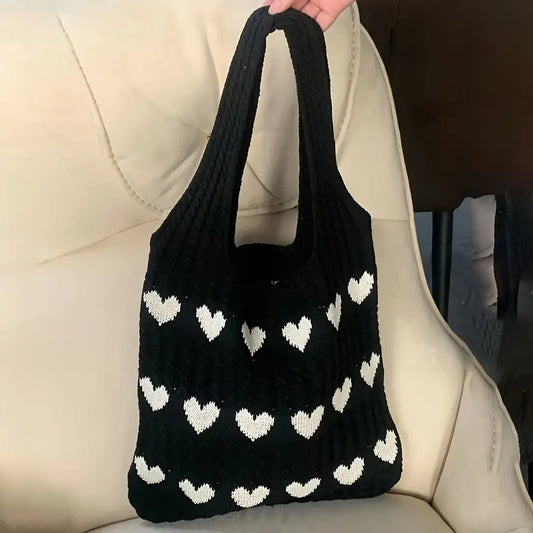 SARAH™ LOVE HEART PATTERN TOTE BAG