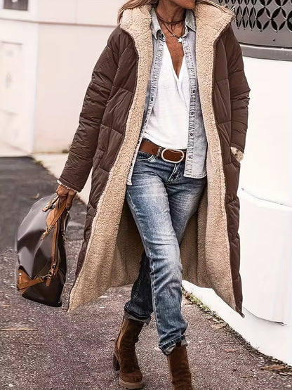 MARCELLE™ WOMEN'S COZY FUR-TRIMMED HOODED JACKET