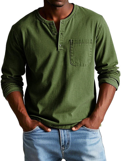 THAYER™ | MEN’S LONG-SLEEVE VINTAGE SHIRT