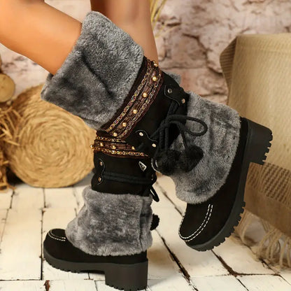 MISTASSINI™ WINTER BOOTS – WARM MID-CALF FLEECE