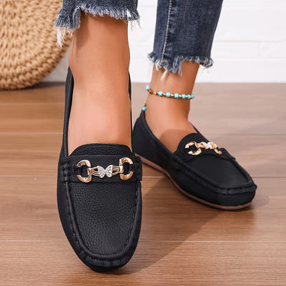 FLUTTER | RHINESTONE-DECOR BUTTERFLY LOAFERS
