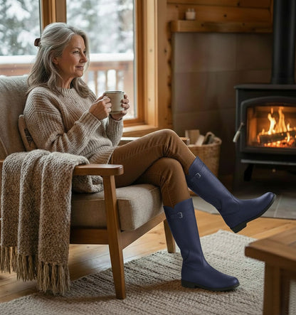 AQUAVIVA™ CASUAL WATERPROOF LEATHER SNOW BOOTS