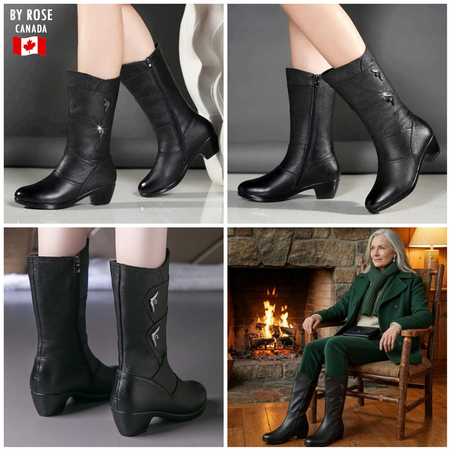 MAELIS™ MID-HEIGHT NON-SLIP LEATHER WINTER BOOTS