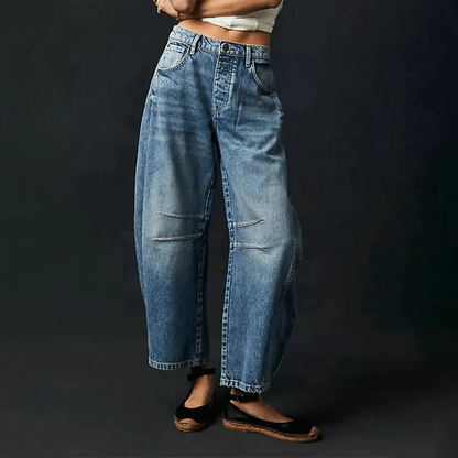 CALVÉA™ WIDE-LEG HIGH-WAIST JEANS