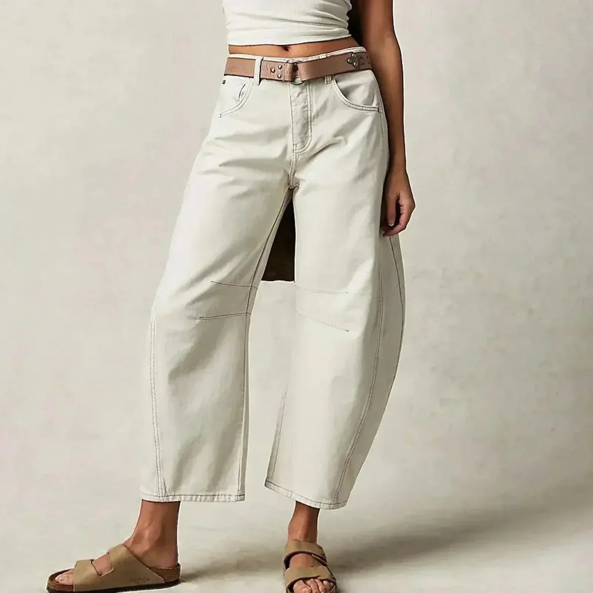 CALVÉA™ WIDE-LEG HIGH-WAIST JEANS