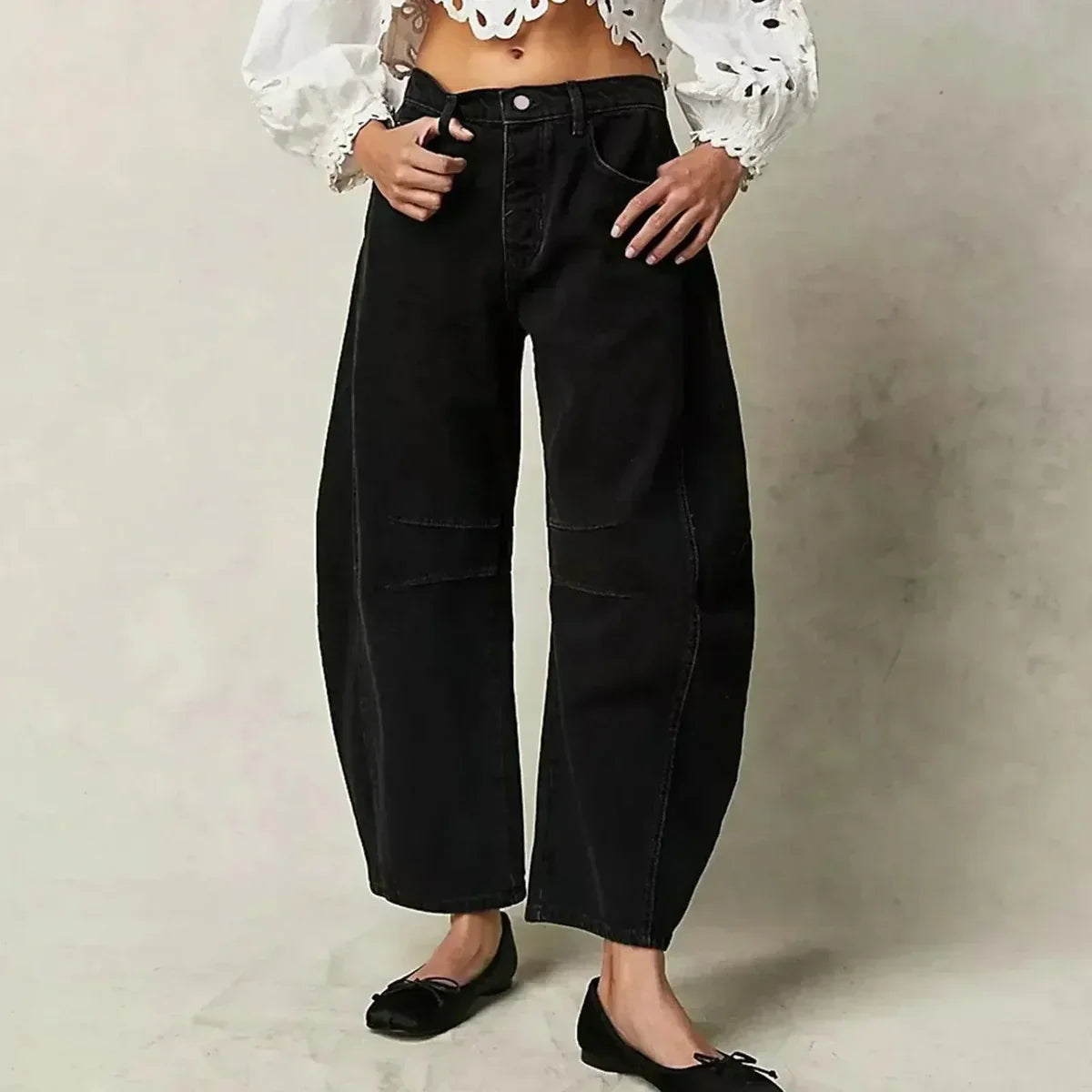 CALVÉA™ WIDE-LEG HIGH-WAIST JEANS