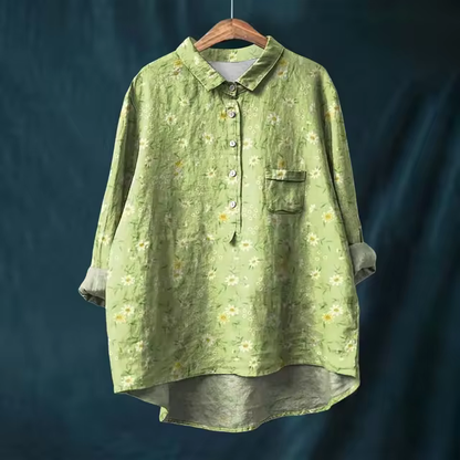 AKIRA™ COLORFUL SPRING FLORAL CASUAL SHIRT