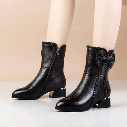 STELLA™ MID-CALF SOFT VELVET LEATHER WINTER BOOTS