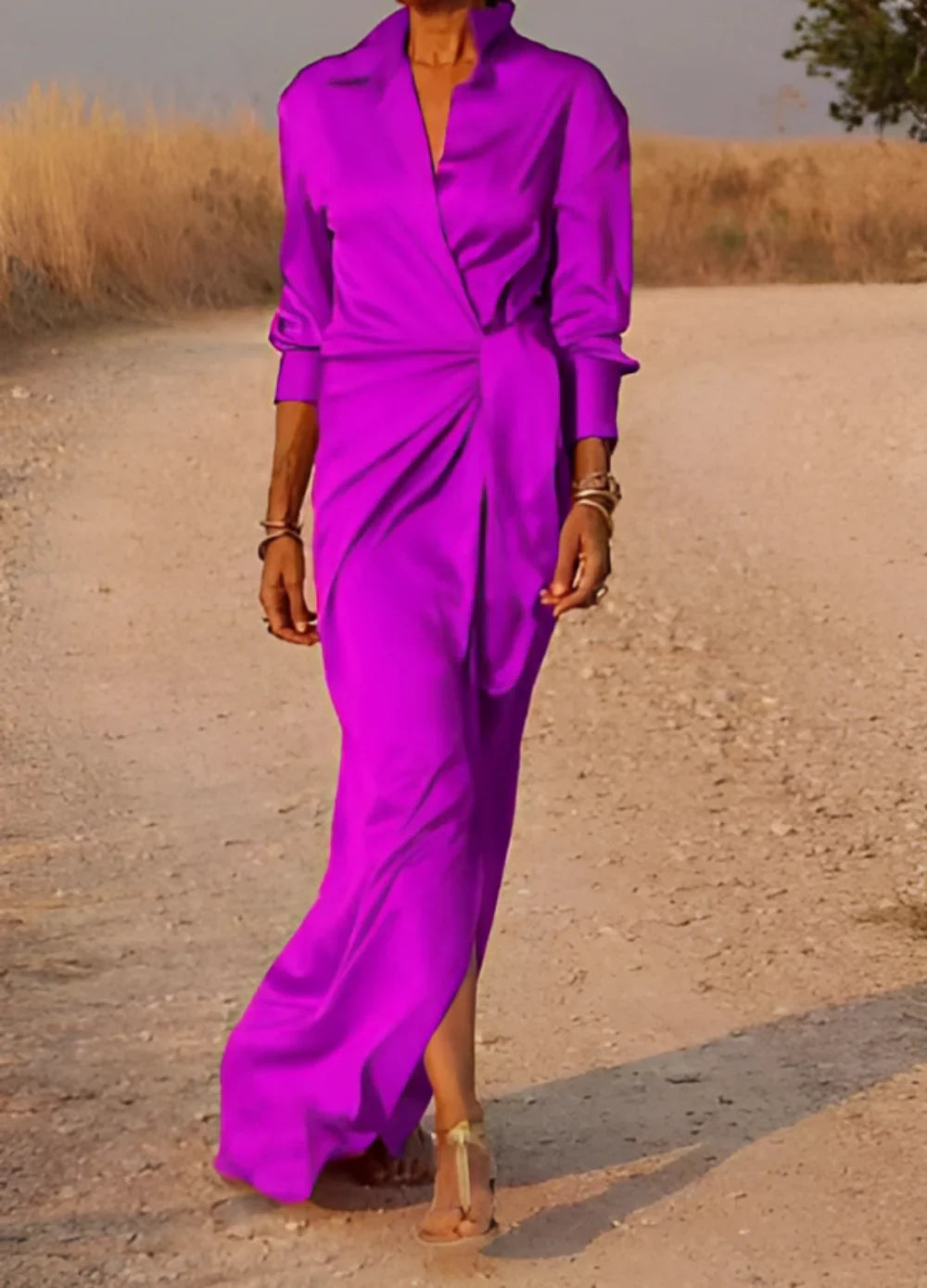 XÉLANI™ – WOMEN’S PARTY DRESS WITH BOW DETAIL