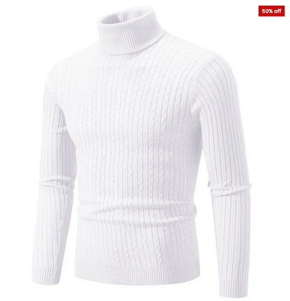 MONCTON™ COOPER RIBBED ONE-COLOUR TURTLENECK SWEATER