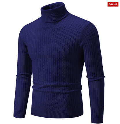 MONCTON™ COOPER RIBBED ONE-COLOUR TURTLENECK SWEATER