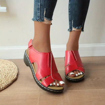 PREMIUM™ ORTHOPEDIC LEATHER WEDGE SANDALS