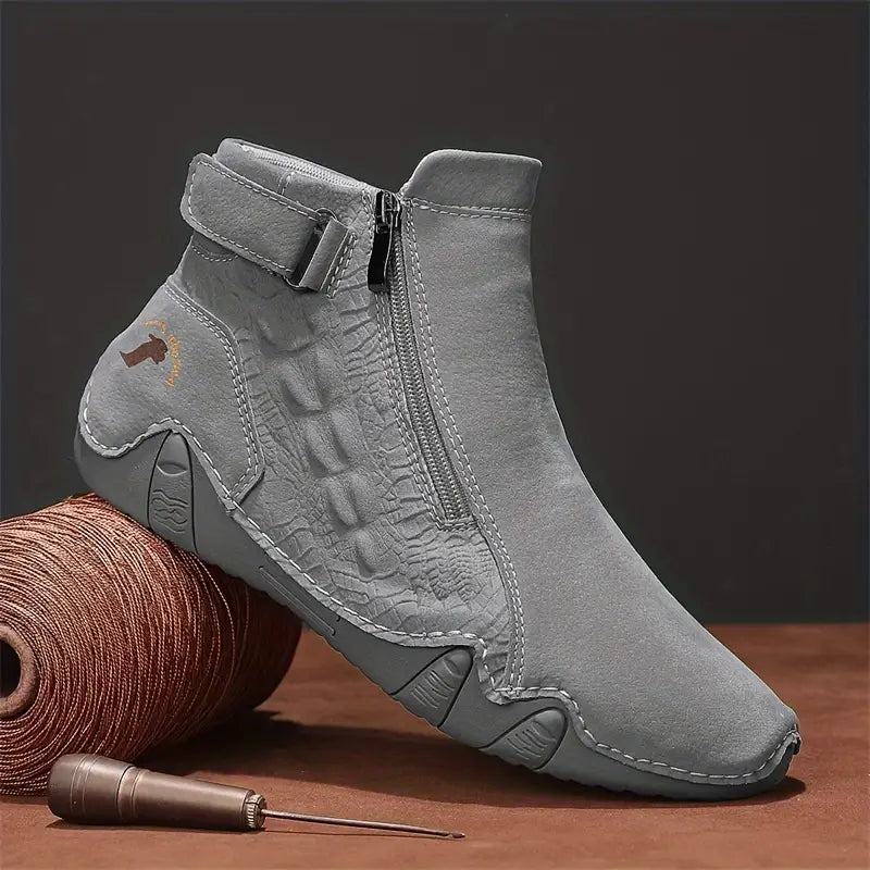 CRANBROOK™ MEN'S STYLISH SOLID COLOR ZIPPER BOOTS