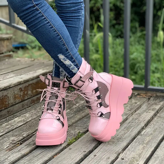 MORAINE™ CHIC PINK PLATFORM WINTER BOOTS