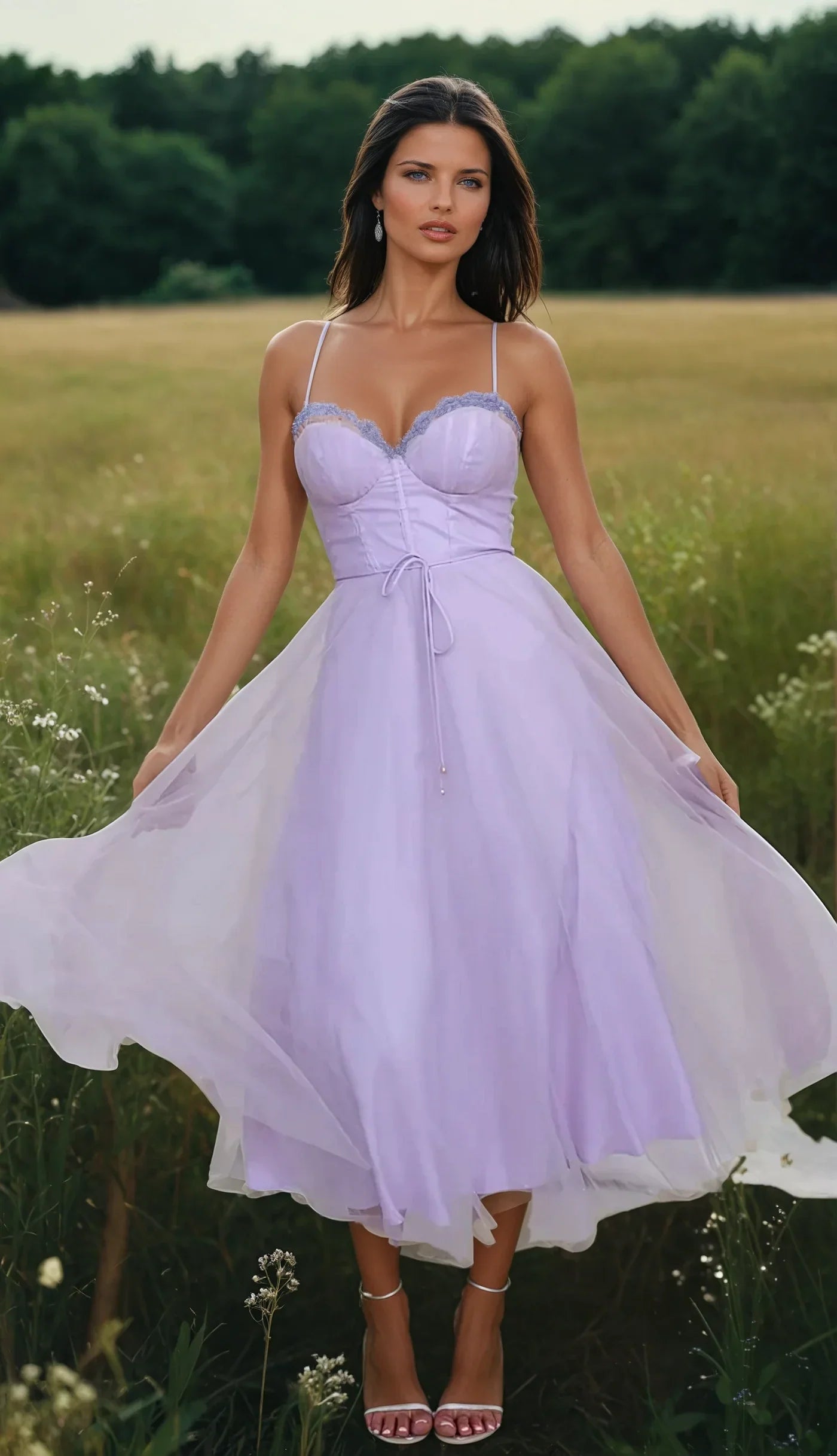 ÉTOILE™ – STRAPLESS CHIFFON PRINCESS EVENING DRESS