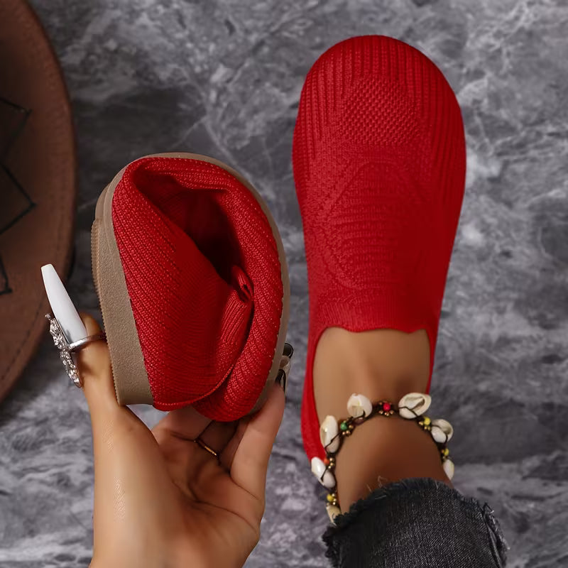 VINE | ULTRA-FLEX WOVEN ROUND-TOE FLAT LOAFERS