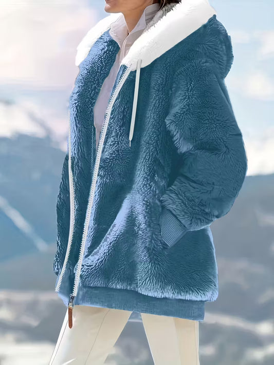 ELLA™ WOMEN'S COZY FLEECE-LINED HOODED JACKET
